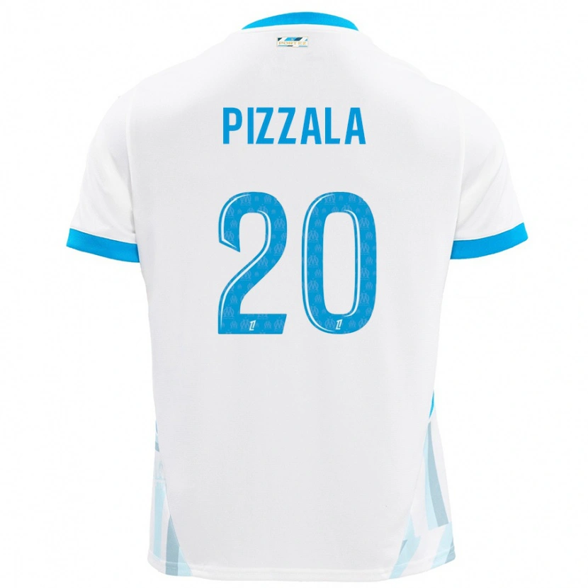 Danxen Barn Caroline Pizzala #20 Vit Himmelsblå Hemmatröja Matchtröjor 2024/25 Tröjor T-Tröja