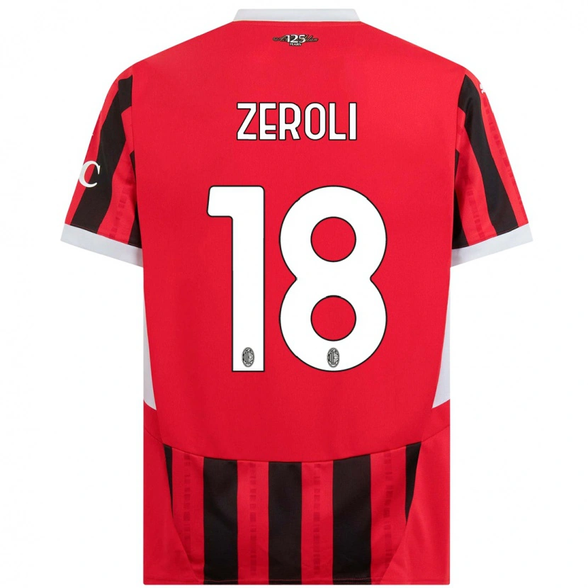 Danxen Barn Kevin Zeroli #18 Röd Svart Hemmatröja Matchtröjor 2024/25 Tröjor T-Tröja