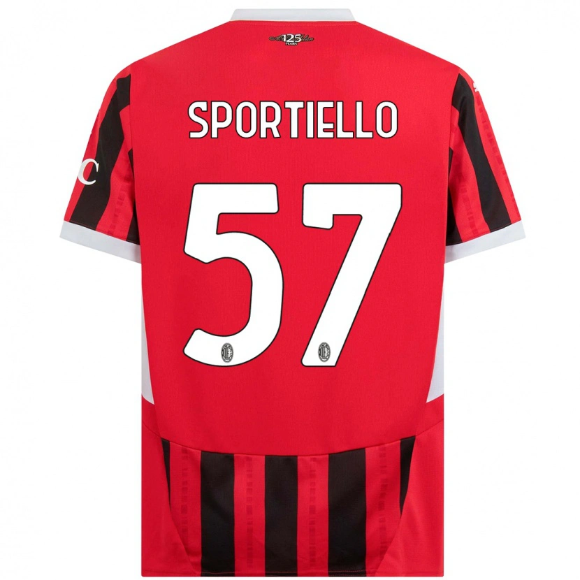 Danxen Barn Marco Sportiello #57 Röd Svart Hemmatröja Matchtröjor 2024/25 Tröjor T-Tröja