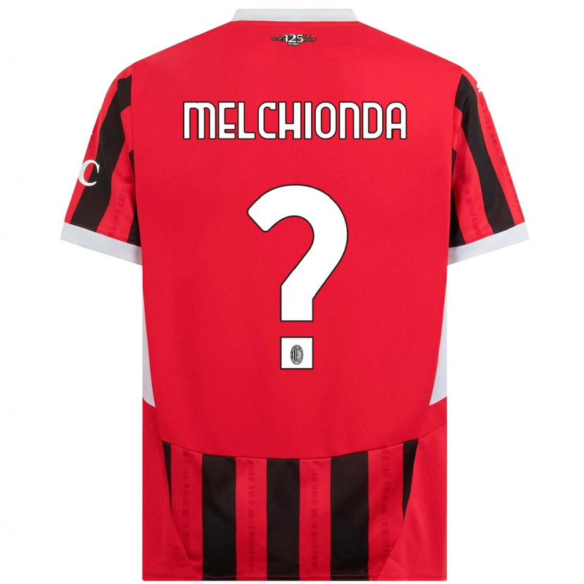 Danxen Barn Marco Melchionda #0 Röd Svart Hemmatröja Matchtröjor 2024/25 Tröjor T-Tröja