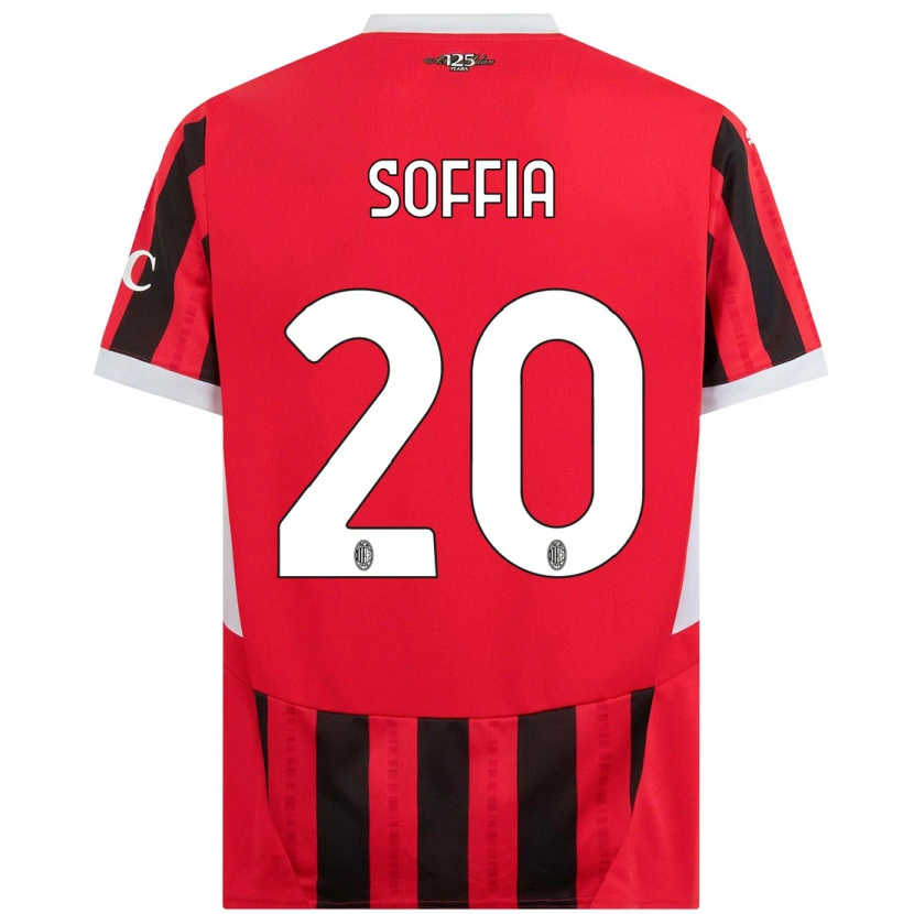Danxen Barn Angelica Soffia #20 Röd Svart Hemmatröja Matchtröjor 2024/25 Tröjor T-Tröja