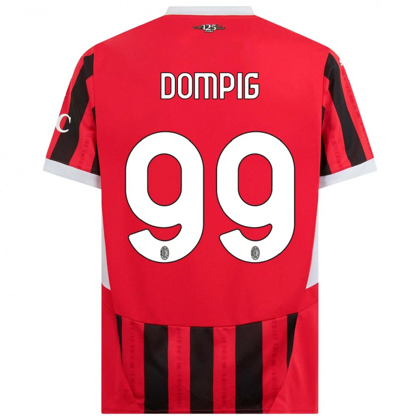Danxen Barn Chanté Dompig #99 Röd Svart Hemmatröja Matchtröjor 2024/25 Tröjor T-Tröja