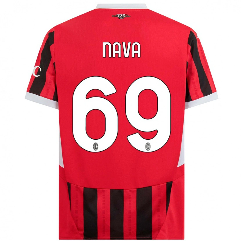 Danxen Barn Lapo Nava #69 Röd Svart Hemmatröja Matchtröjor 2024/25 Tröjor T-Tröja