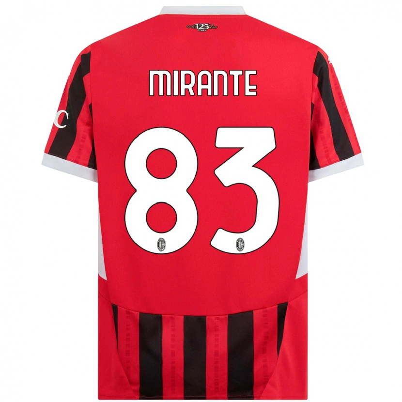 Danxen Barn Antonio Mirante #83 Röd Svart Hemmatröja Matchtröjor 2024/25 Tröjor T-Tröja