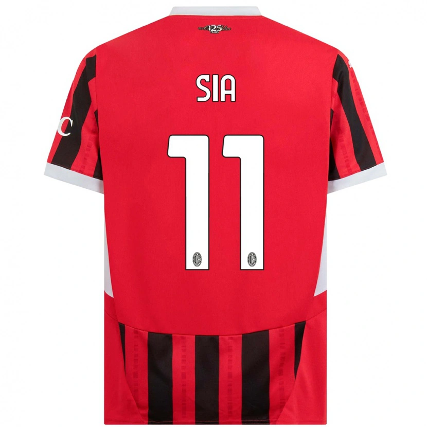 Danxen Barn Diego Sia #11 Röd Svart Hemmatröja Matchtröjor 2024/25 Tröjor T-Tröja