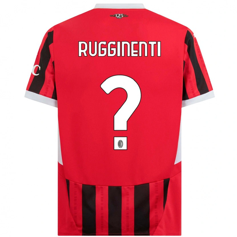 Danxen Barn Omar Rugginenti #0 Röd Svart Hemmatröja Matchtröjor 2024/25 Tröjor T-Tröja