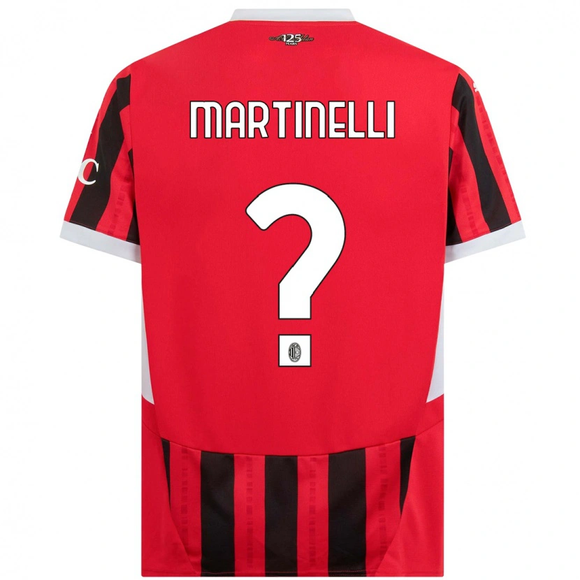 Danxen Barn Riccardo Martinelli #0 Röd Svart Hemmatröja Matchtröjor 2024/25 Tröjor T-Tröja