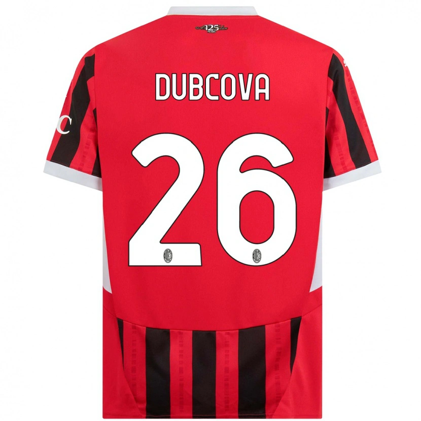 Danxen Barn Michaela Dubcova #26 Röd Svart Hemmatröja Matchtröjor 2024/25 Tröjor T-Tröja