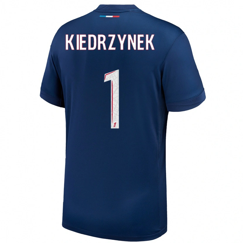 Danxen Barn Katarzyna Kiedrzynek #1 Marinblå Vit Hemmatröja Matchtröjor 2024/25 Tröjor T-Tröja