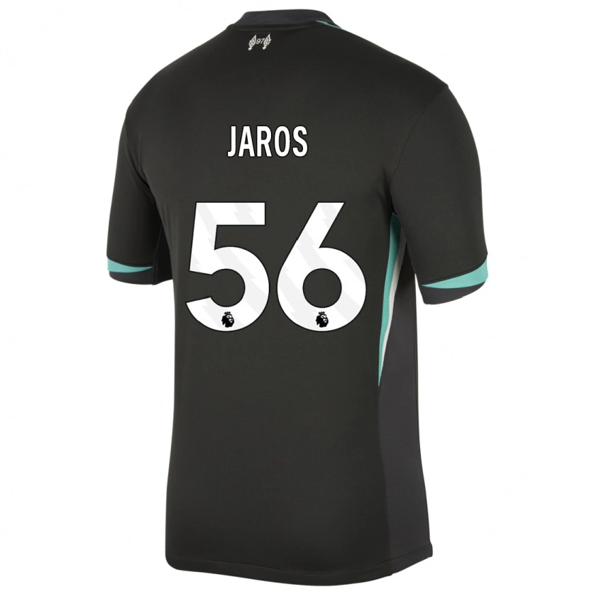 Danxen Barn Vitezslav Jaros #56 Svart Antracit Vit Bortatröja Matchtröjor 2024/25 Tröjor T-Tröja