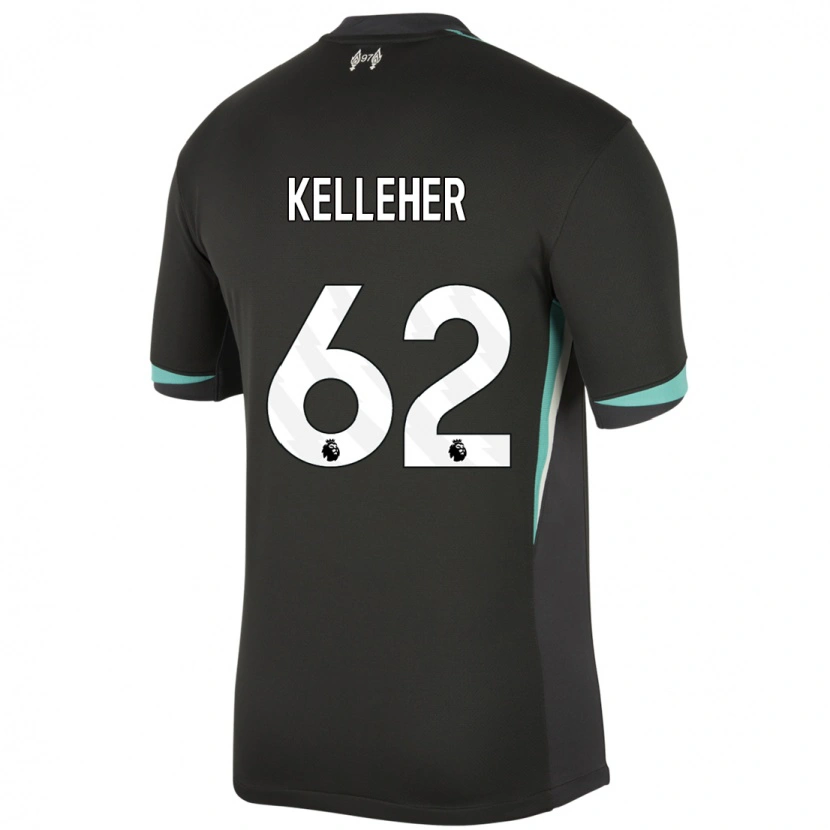 Danxen Barn Caoimhín Kelleher #62 Svart Antracit Vit Bortatröja Matchtröjor 2024/25 Tröjor T-Tröja