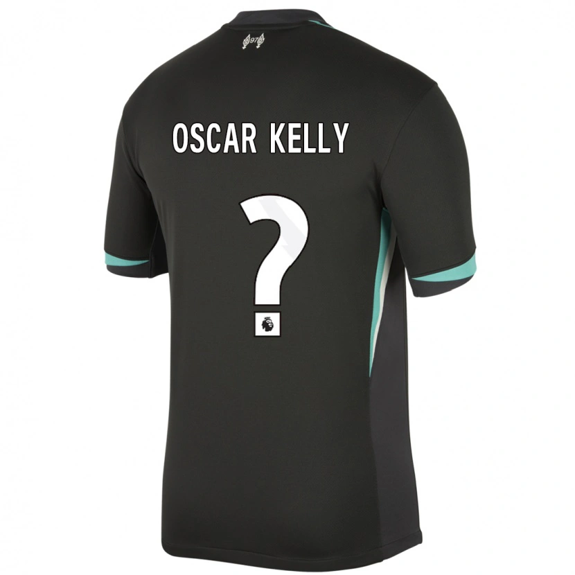 Danxen Barn Oscar Kelly #0 Svart Antracit Vit Bortatröja Matchtröjor 2024/25 Tröjor T-Tröja
