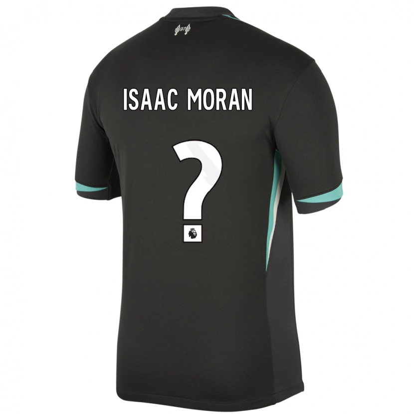 Danxen Barn Isaac Moran #0 Svart Antracit Vit Bortatröja Matchtröjor 2024/25 Tröjor T-Tröja