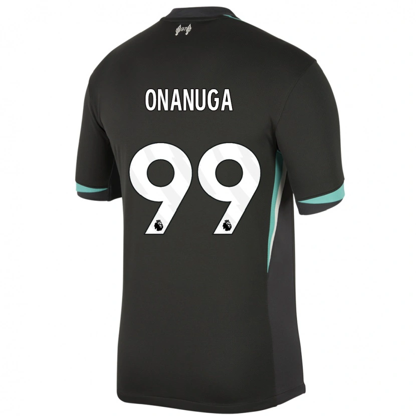 Danxen Barn Fola Onanuga #99 Svart Antracit Vit Bortatröja Matchtröjor 2024/25 Tröjor T-Tröja