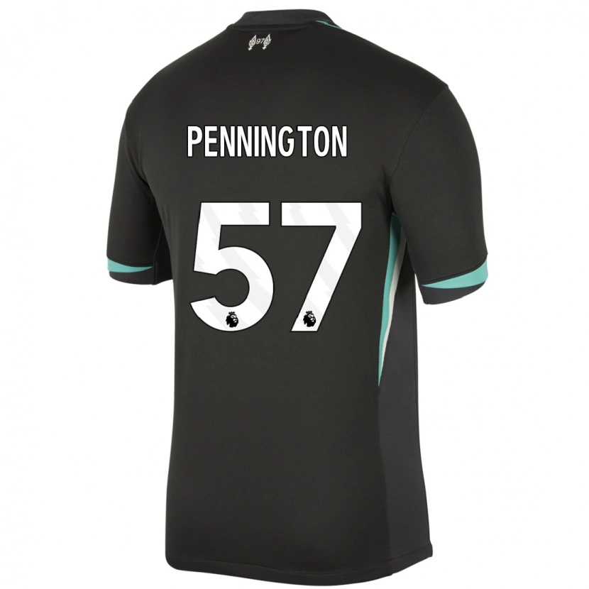 Danxen Barn Cody Pennington #57 Svart Antracit Vit Bortatröja Matchtröjor 2024/25 Tröjor T-Tröja
