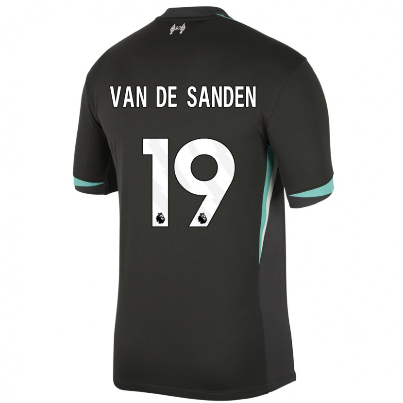 Danxen Barn Shanice Van De Sanden #19 Svart Antracit Vit Bortatröja Matchtröjor 2024/25 Tröjor T-Tröja