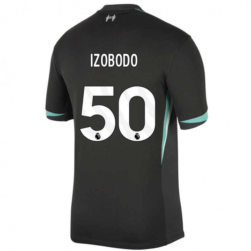 Danxen Barn Elijah Izobodo John #50 Svart Antracit Vit Bortatröja Matchtröjor 2024/25 Tröjor T-Tröja