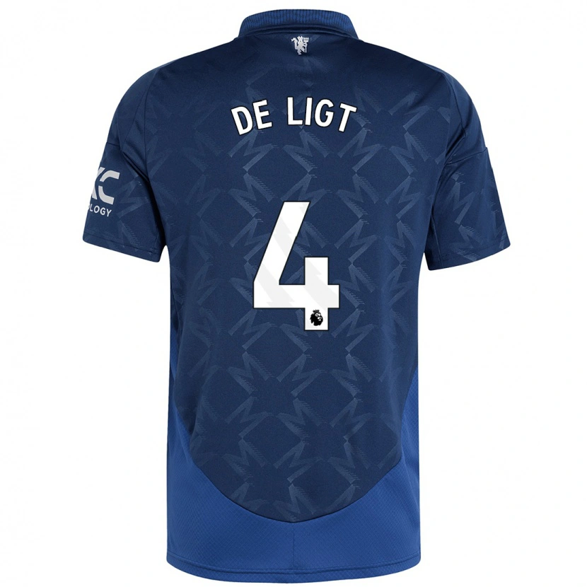 Danxen Barn Matthijs De Ligt #4 Indigo Bortatröja Matchtröjor 2024/25 Tröjor T-Tröja