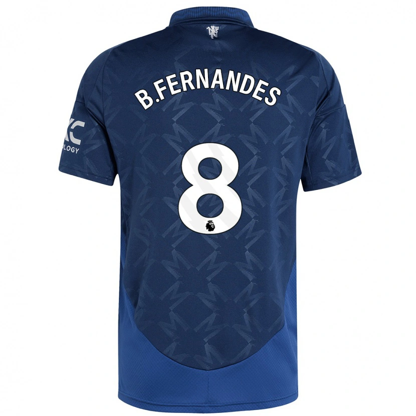Danxen Barn Bruno Fernandes #8 Indigo Bortatröja Matchtröjor 2024/25 Tröjor T-Tröja