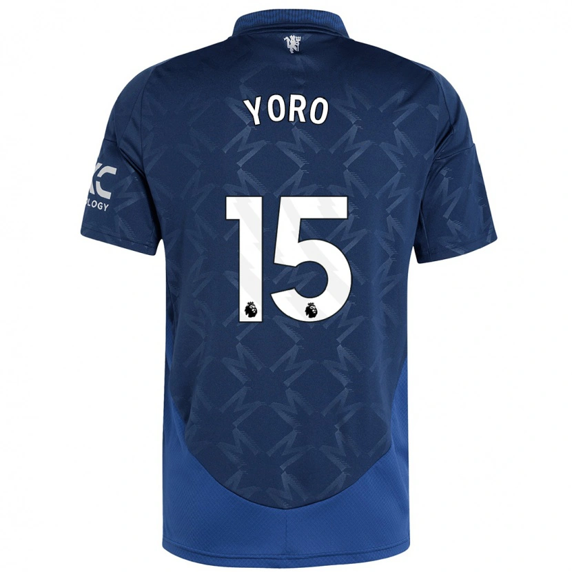 Danxen Barn Leny Yoro #15 Indigo Bortatröja Matchtröjor 2024/25 Tröjor T-Tröja