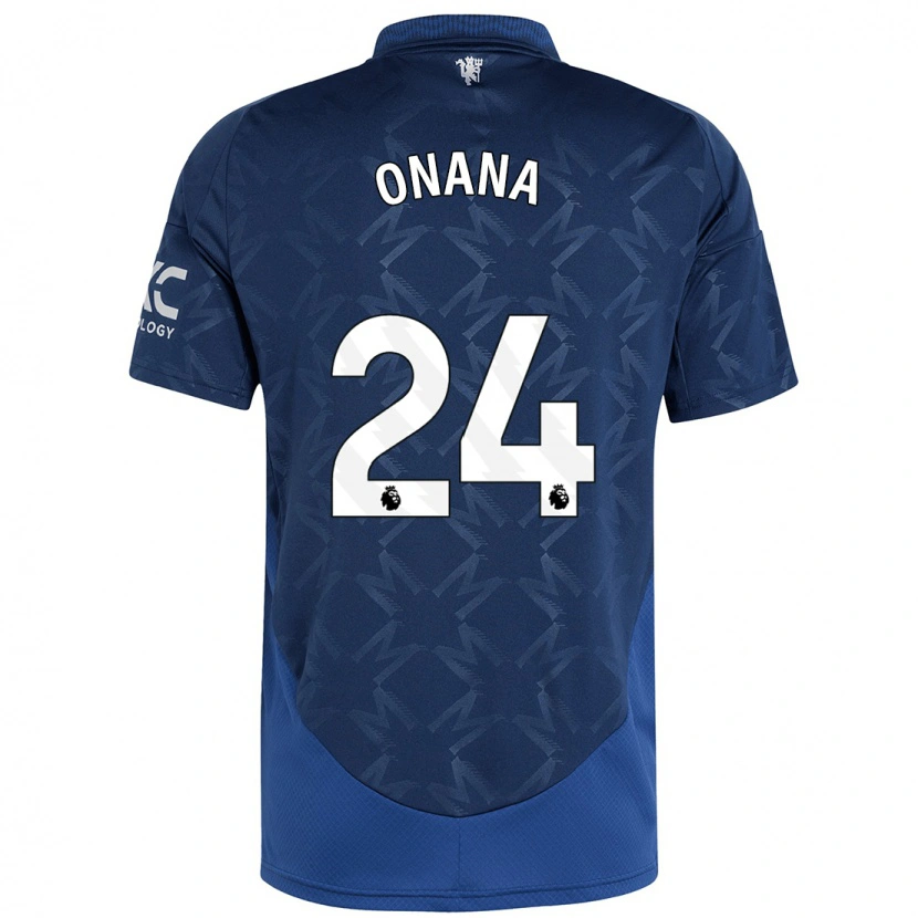 Danxen Barn André Onana #24 Indigo Bortatröja Matchtröjor 2024/25 Tröjor T-Tröja