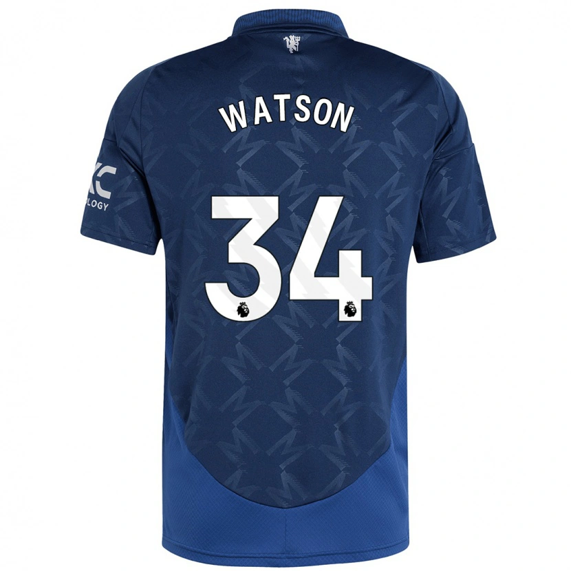 Danxen Barn Emma Watson #34 Indigo Bortatröja Matchtröjor 2024/25 Tröjor T-Tröja