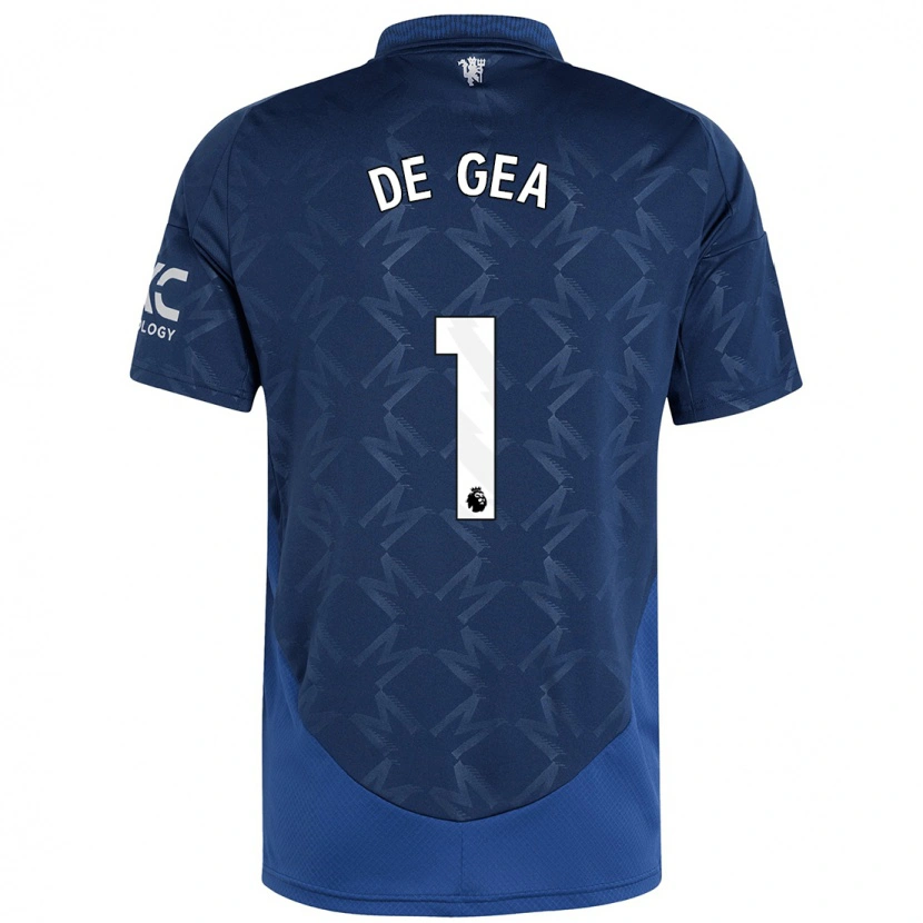 Danxen Barn David De Gea #1 Indigo Bortatröja Matchtröjor 2024/25 Tröjor T-Tröja