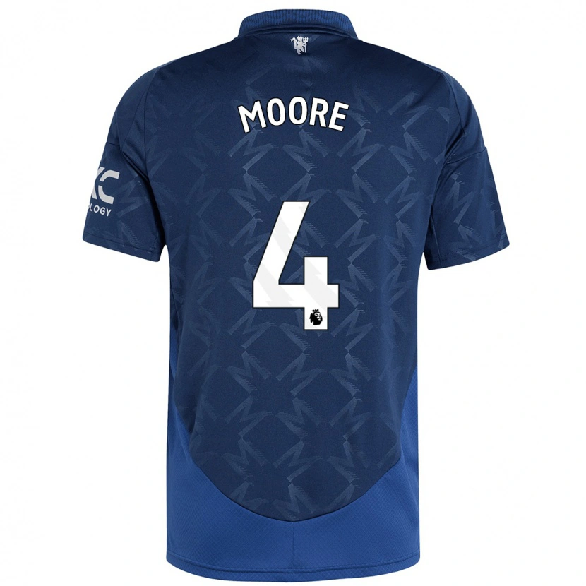 Danxen Barn Jade Moore #4 Indigo Bortatröja Matchtröjor 2024/25 Tröjor T-Tröja
