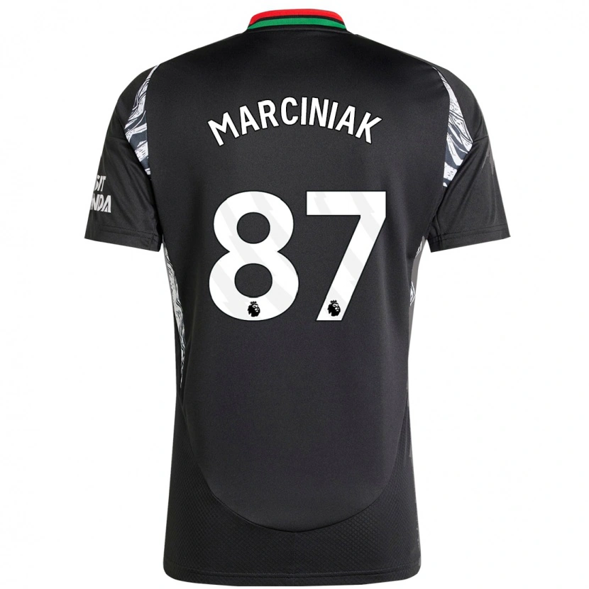 Danxen Barn Alex Marciniak #87 Svart Bortatröja Matchtröjor 2024/25 Tröjor T-Tröja