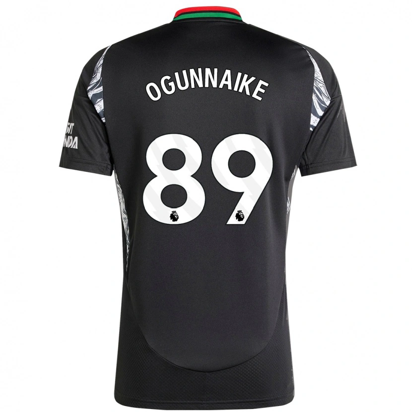 Danxen Barn Josh Ogunnaike #89 Svart Bortatröja Matchtröjor 2024/25 Tröjor T-Tröja