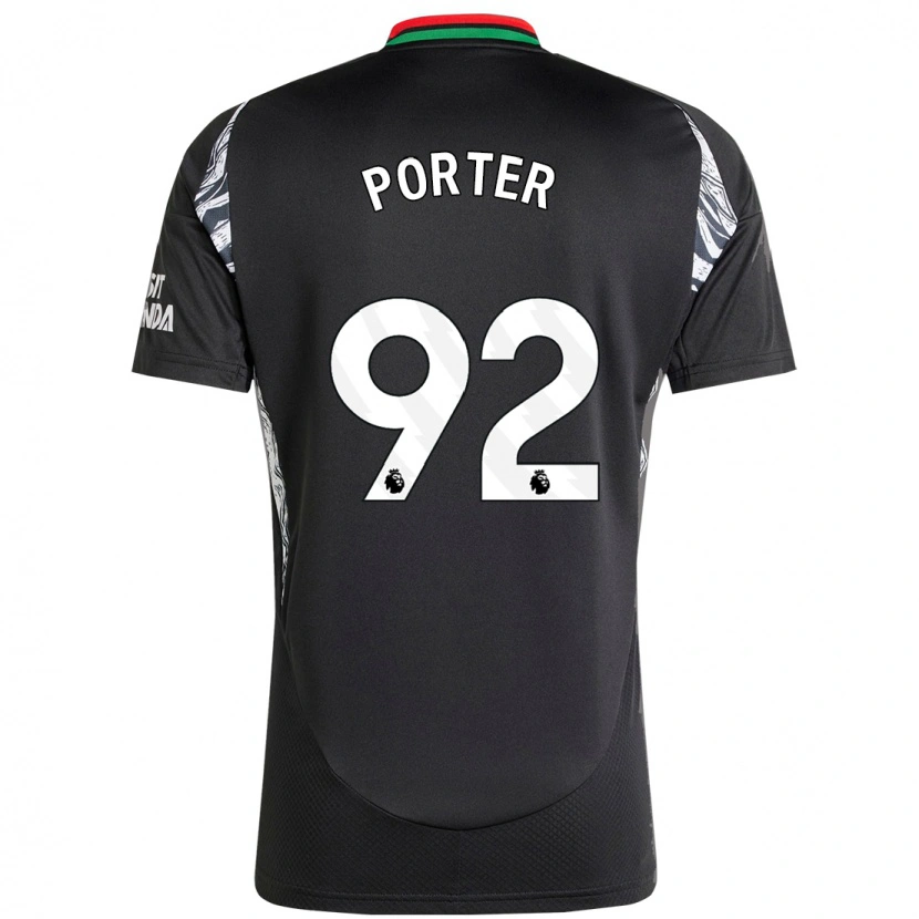 Danxen Barn Jack Porter #92 Svart Bortatröja Matchtröjor 2024/25 Tröjor T-Tröja