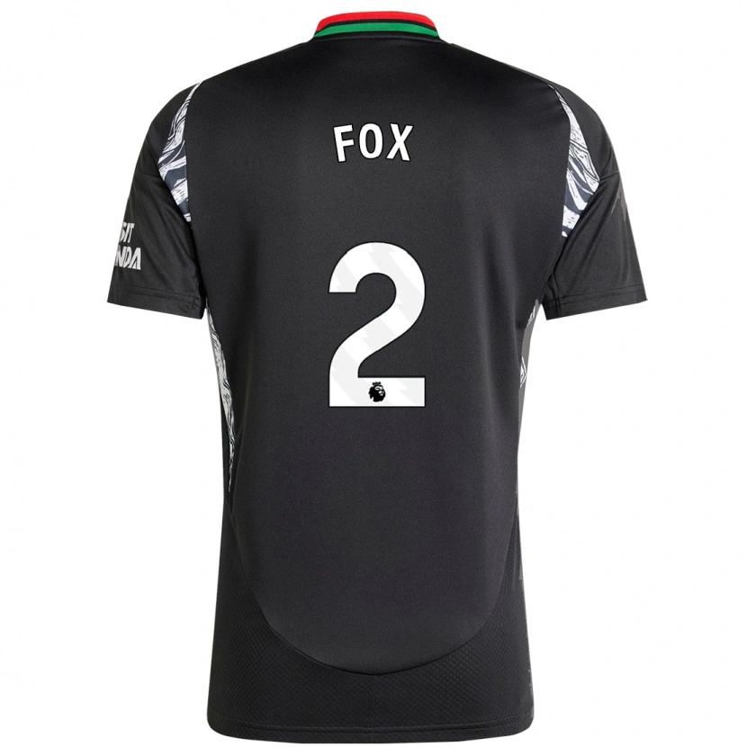 Danxen Barn Emily Fox #2 Svart Bortatröja Matchtröjor 2024/25 Tröjor T-Tröja