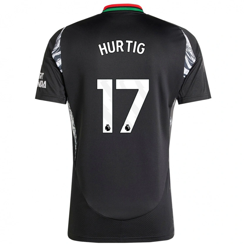 Danxen Barn Lina Hurtig #17 Svart Bortatröja Matchtröjor 2024/25 Tröjor T-Tröja