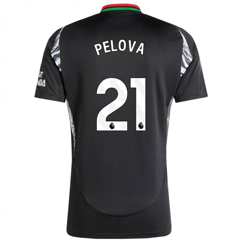 Danxen Barn Victoria Pelova #21 Svart Bortatröja Matchtröjor 2024/25 Tröjor T-Tröja