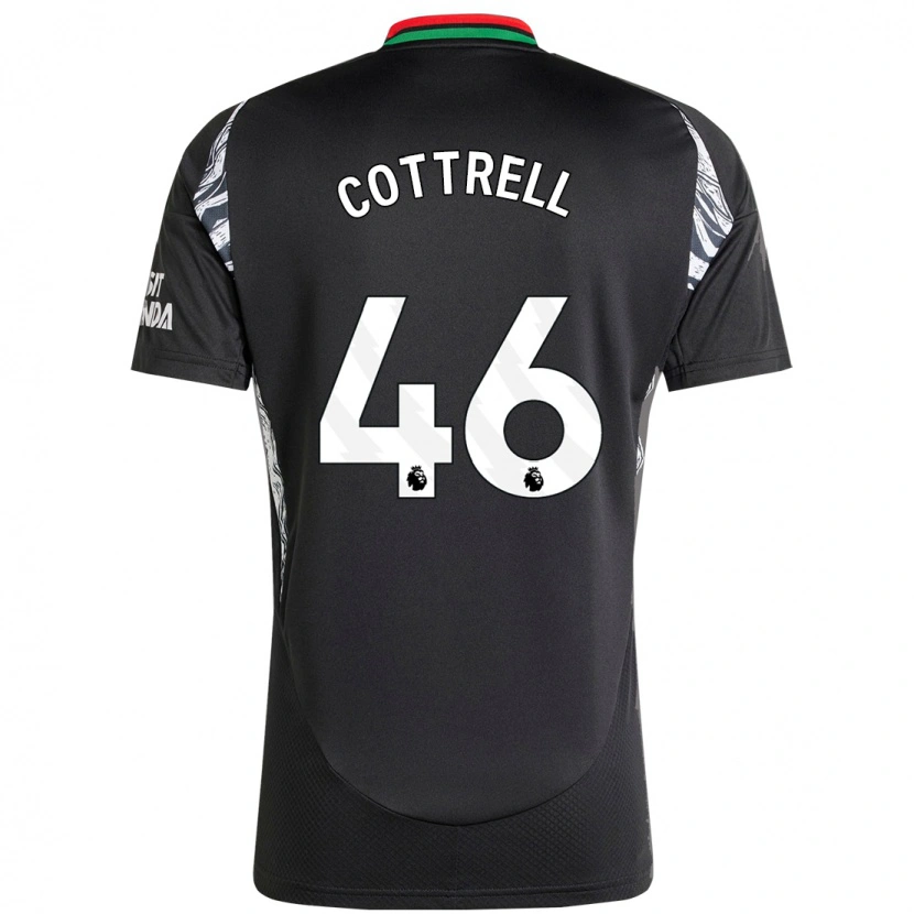 Danxen Barn Ben Cottrell #46 Svart Bortatröja Matchtröjor 2024/25 Tröjor T-Tröja