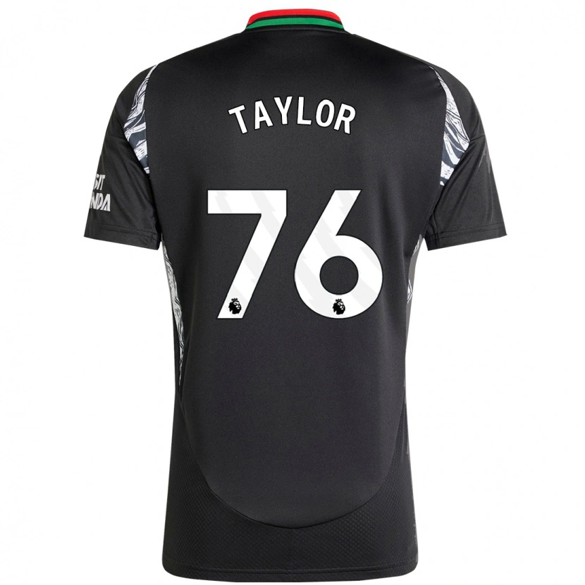 Danxen Barn Kido Taylor Hart #76 Svart Bortatröja Matchtröjor 2024/25 Tröjor T-Tröja