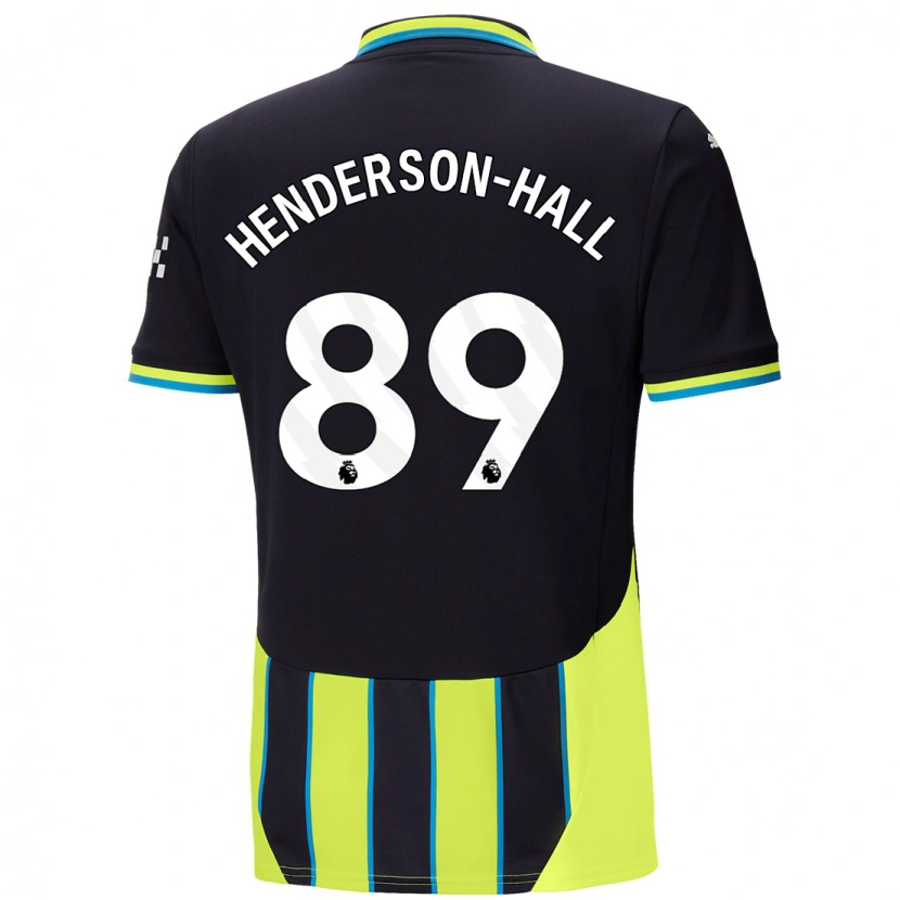 Danxen Barn Matty Henderson-Hall #89 Blågul Bortatröja Matchtröjor 2024/25 Tröjor T-Tröja