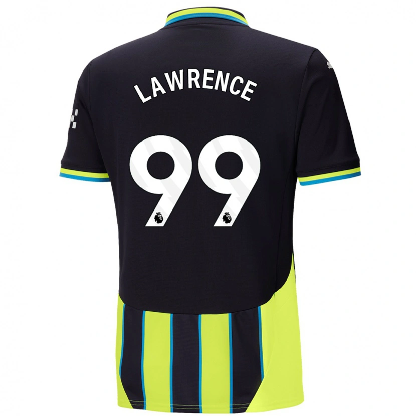 Danxen Barn Emilio Lawrence #99 Blågul Bortatröja Matchtröjor 2024/25 Tröjor T-Tröja