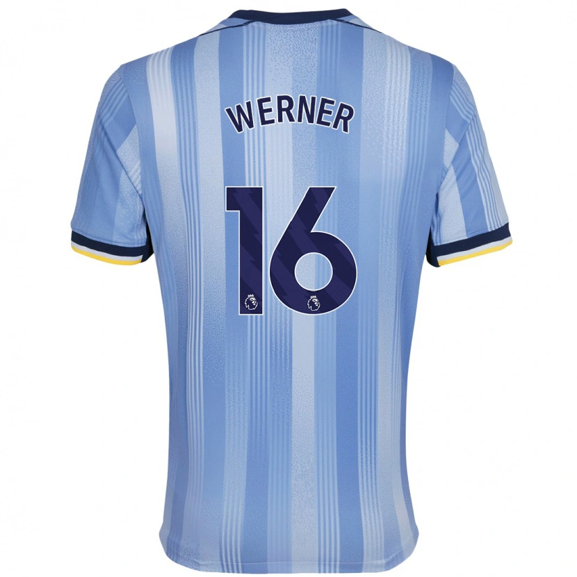 Danxen Barn Timo Werner #16 Ljusblå Bortatröja Matchtröjor 2024/25 Tröjor T-Tröja