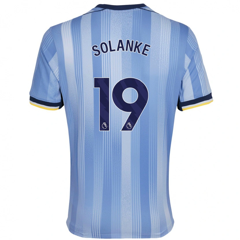 Danxen Barn Dominic Solanke #19 Ljusblå Bortatröja Matchtröjor 2024/25 Tröjor T-Tröja