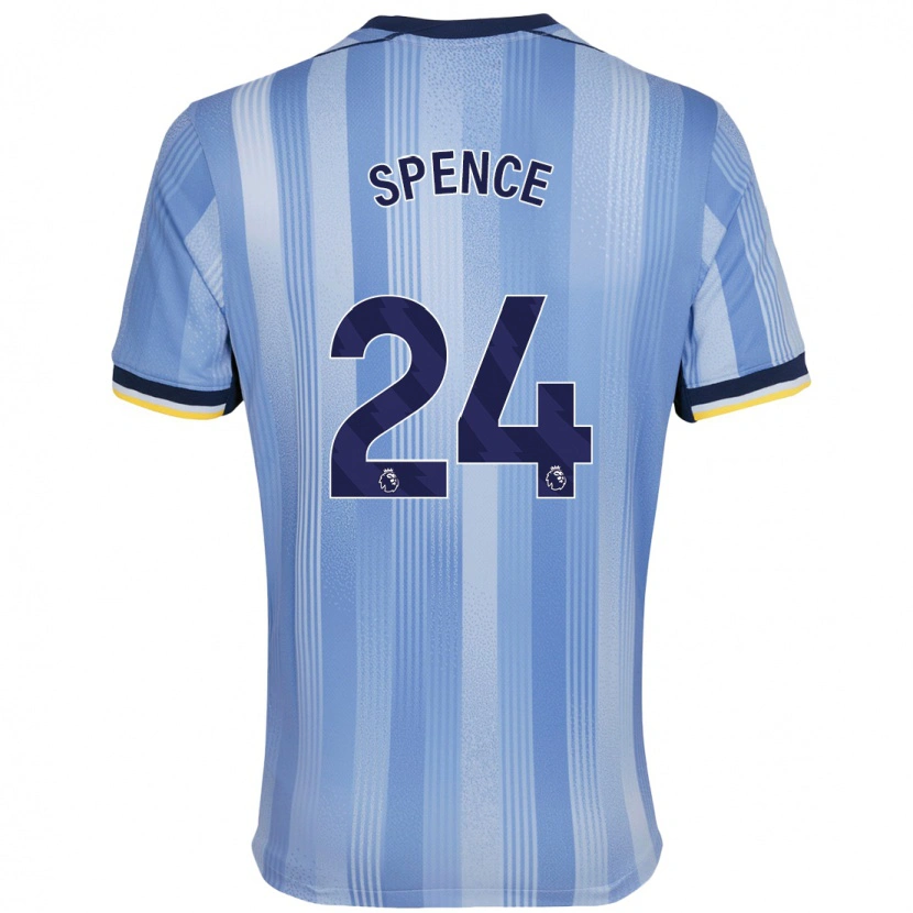 Danxen Barn Djed Spence #24 Ljusblå Bortatröja Matchtröjor 2024/25 Tröjor T-Tröja