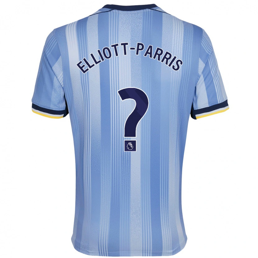 Danxen Barn Reiss Elliott-Parris #0 Ljusblå Bortatröja Matchtröjor 2024/25 Tröjor T-Tröja