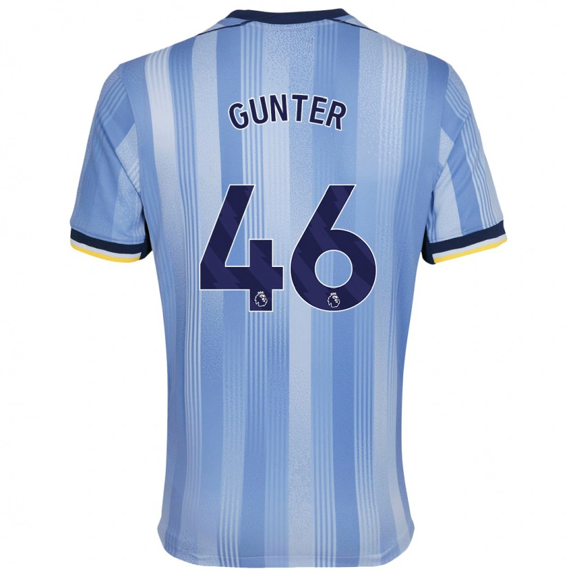 Danxen Barn Luca Gunter #46 Ljusblå Bortatröja Matchtröjor 2024/25 Tröjor T-Tröja