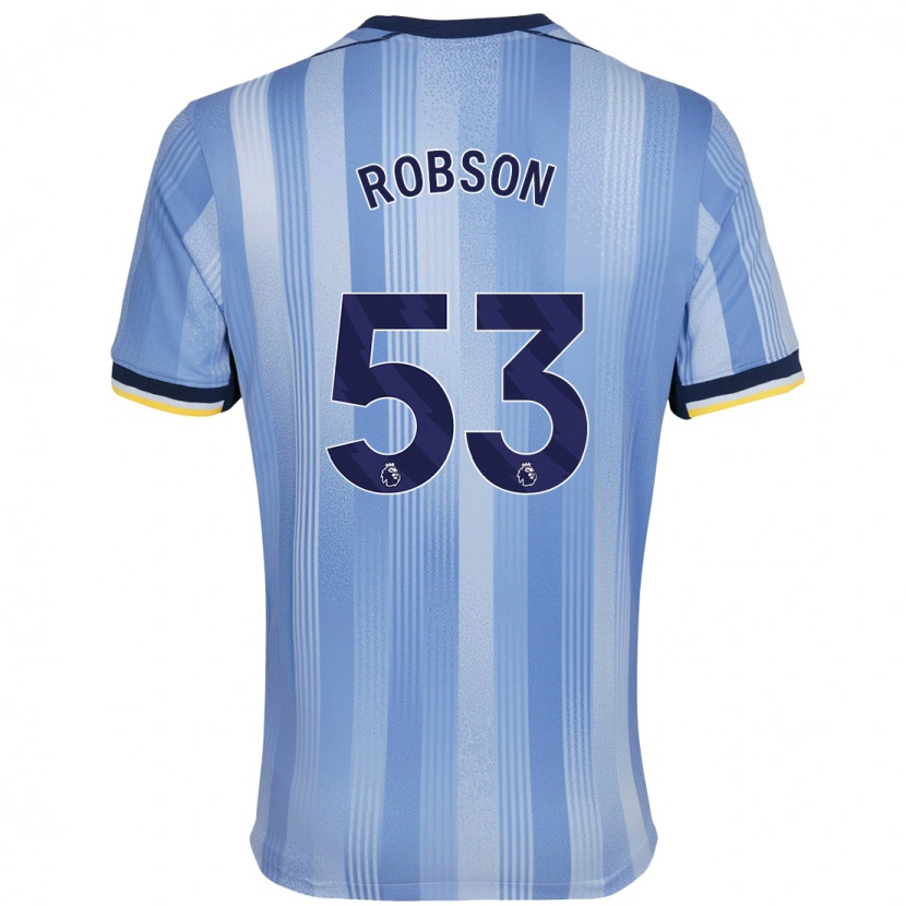 Danxen Barn Max Robson #53 Ljusblå Bortatröja Matchtröjor 2024/25 Tröjor T-Tröja