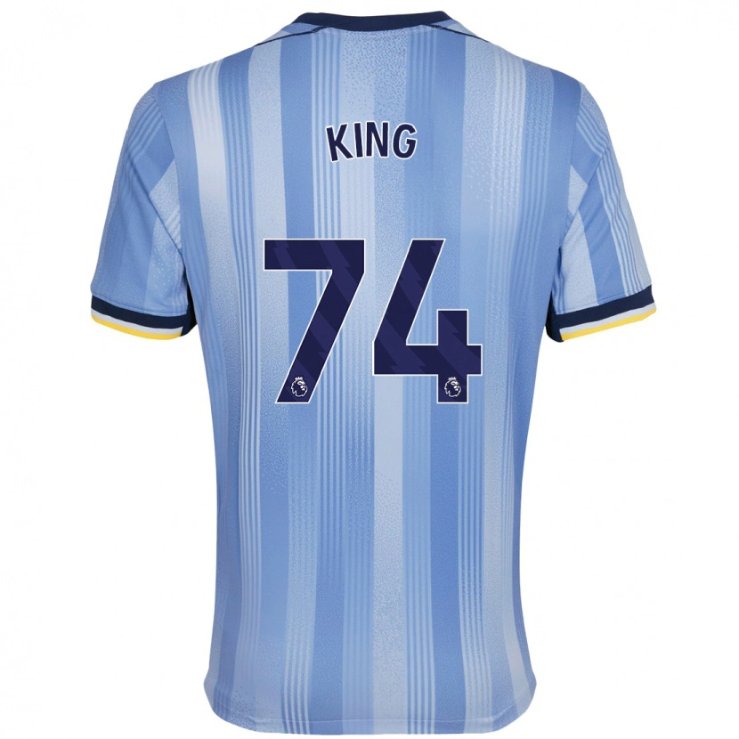Danxen Barn Maeson King #74 Ljusblå Bortatröja Matchtröjor 2024/25 Tröjor T-Tröja