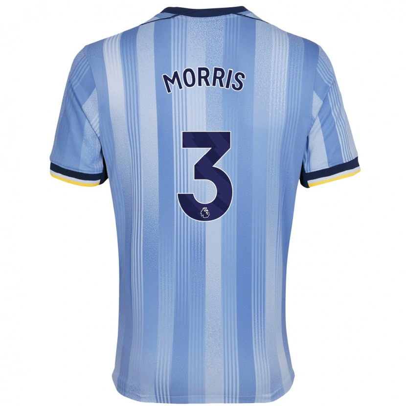 Danxen Barn Ella Morris #3 Ljusblå Bortatröja Matchtröjor 2024/25 Tröjor T-Tröja