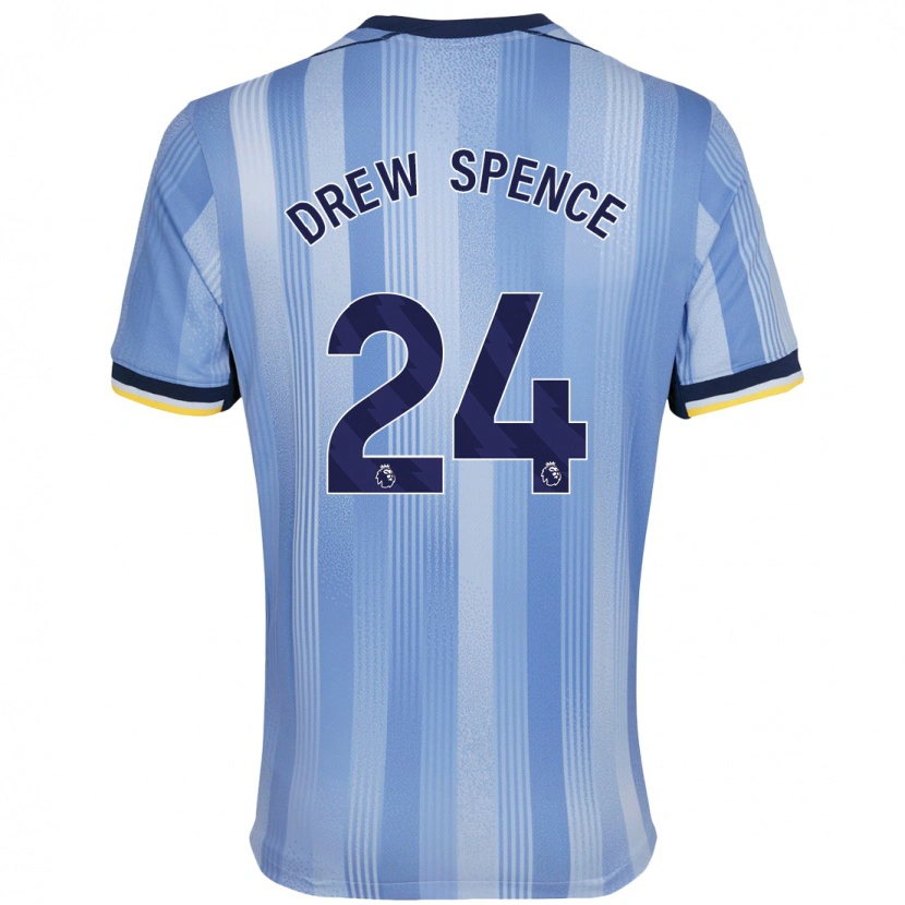 Danxen Barn Drew Spence #24 Ljusblå Bortatröja Matchtröjor 2024/25 Tröjor T-Tröja