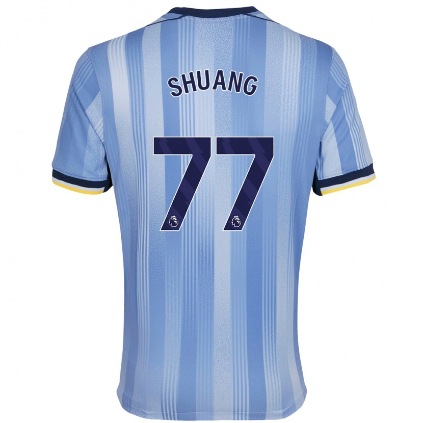 Danxen Barn Wang Shuang #77 Ljusblå Bortatröja Matchtröjor 2024/25 Tröjor T-Tröja