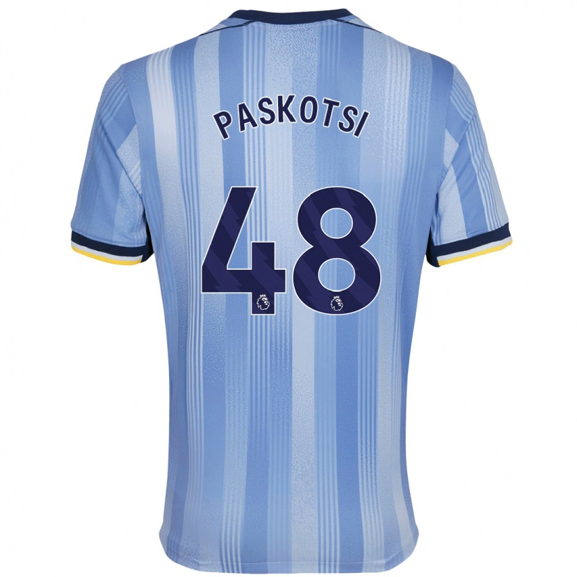 Danxen Barn Maksim Paskotsi #48 Ljusblå Bortatröja Matchtröjor 2024/25 Tröjor T-Tröja
