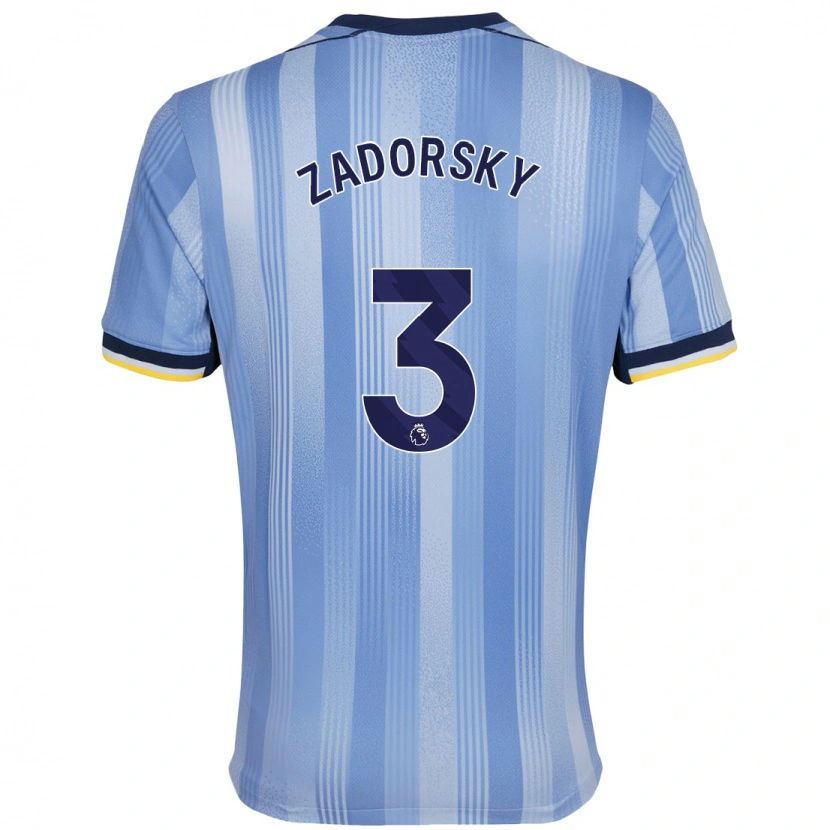 Danxen Barn Shelina Zadorsky #3 Ljusblå Bortatröja Matchtröjor 2024/25 Tröjor T-Tröja
